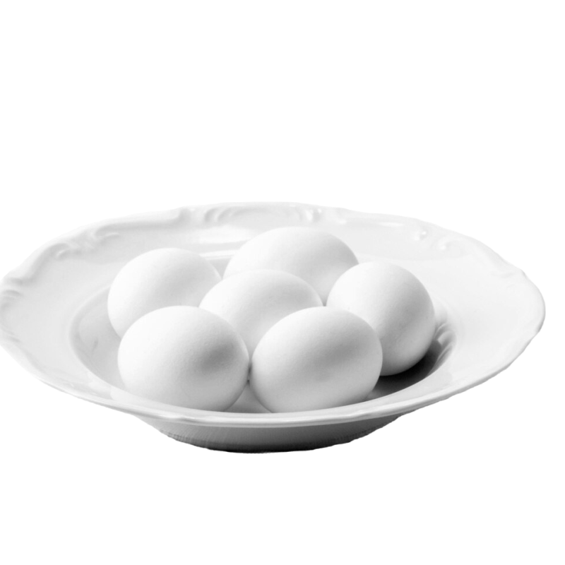 White eggs