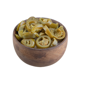 Sliced pickled jalapeños