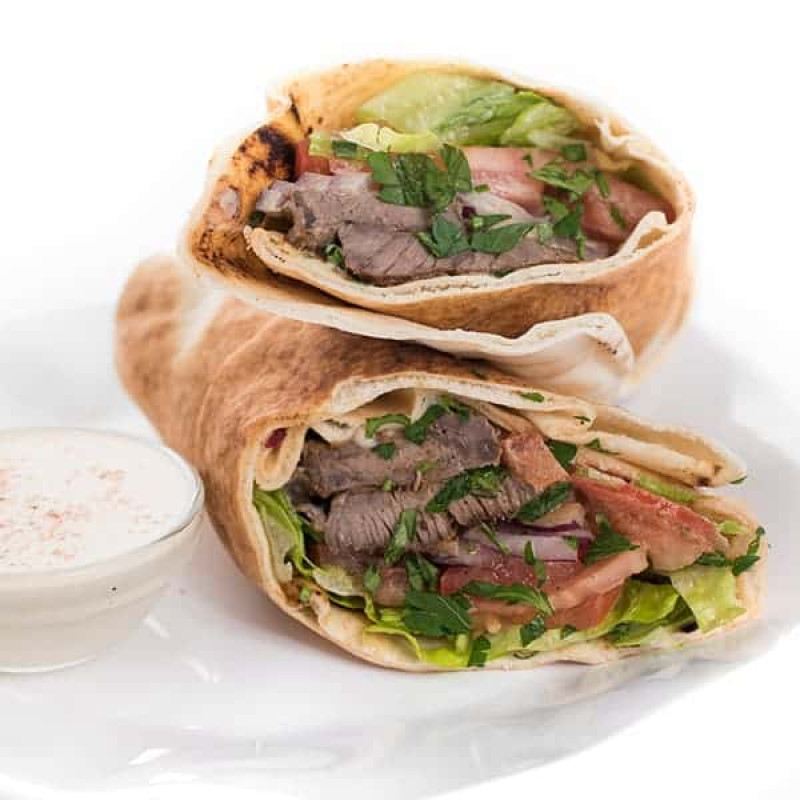meat shawarma sandwich